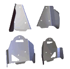 A-Arm Guards (front and rear) Brute Force 650i/750i (ALL)