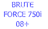 Kawasaki Brute Force w floor boards 750i (08+)  650i (2011+)Complete Skid Plate Set