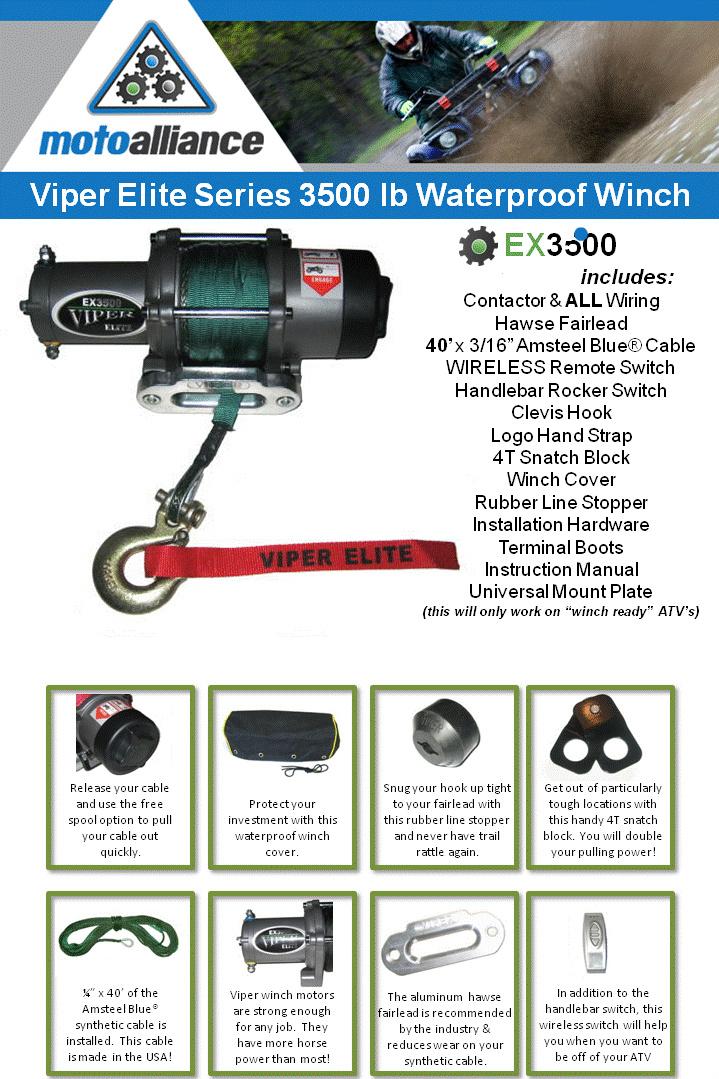 Viper Elite 3500 Winch