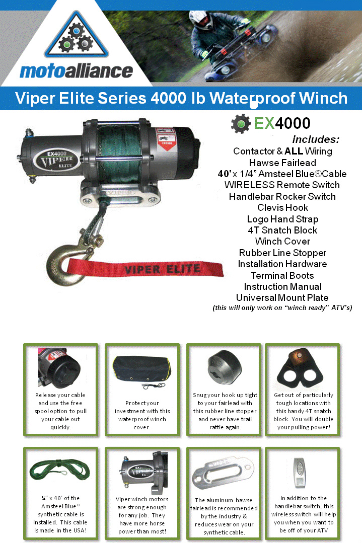 Viper Elite 4000 Winch