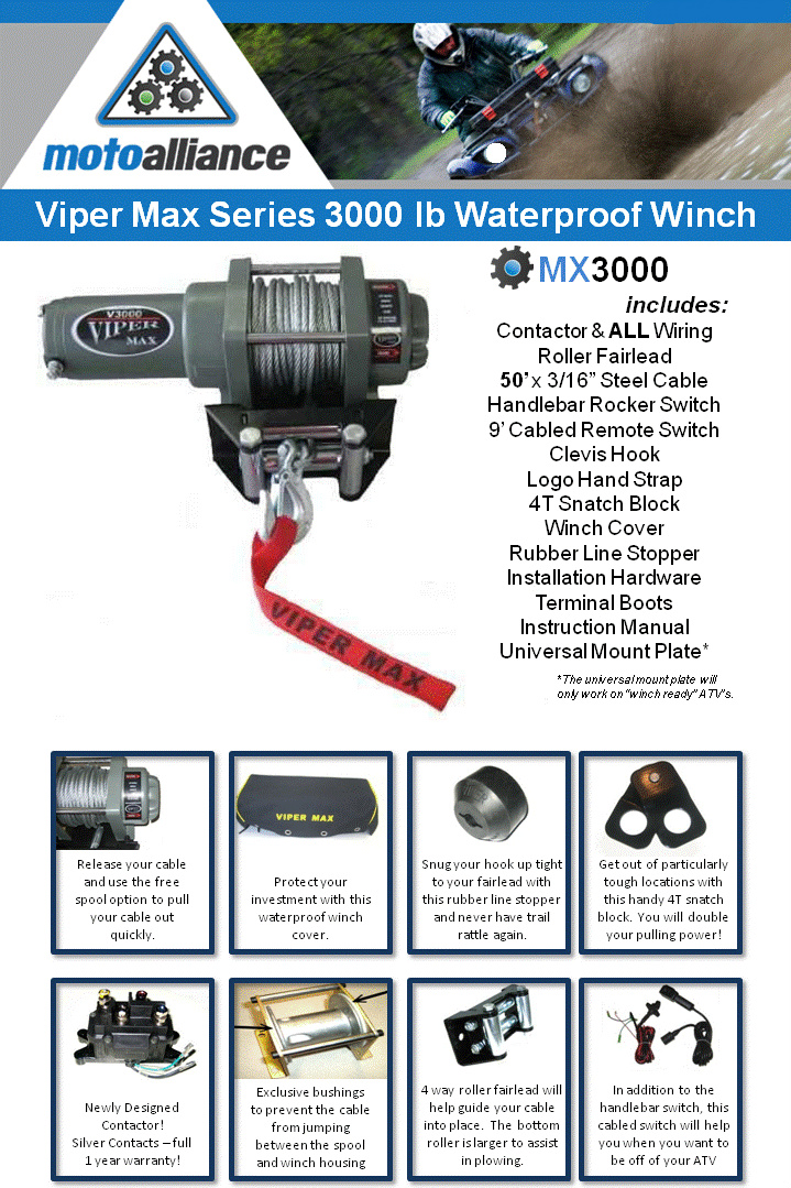Viper MX3000 Winch