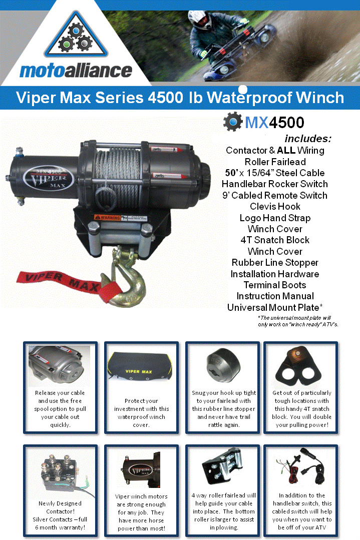 Viper MX4500 Winch