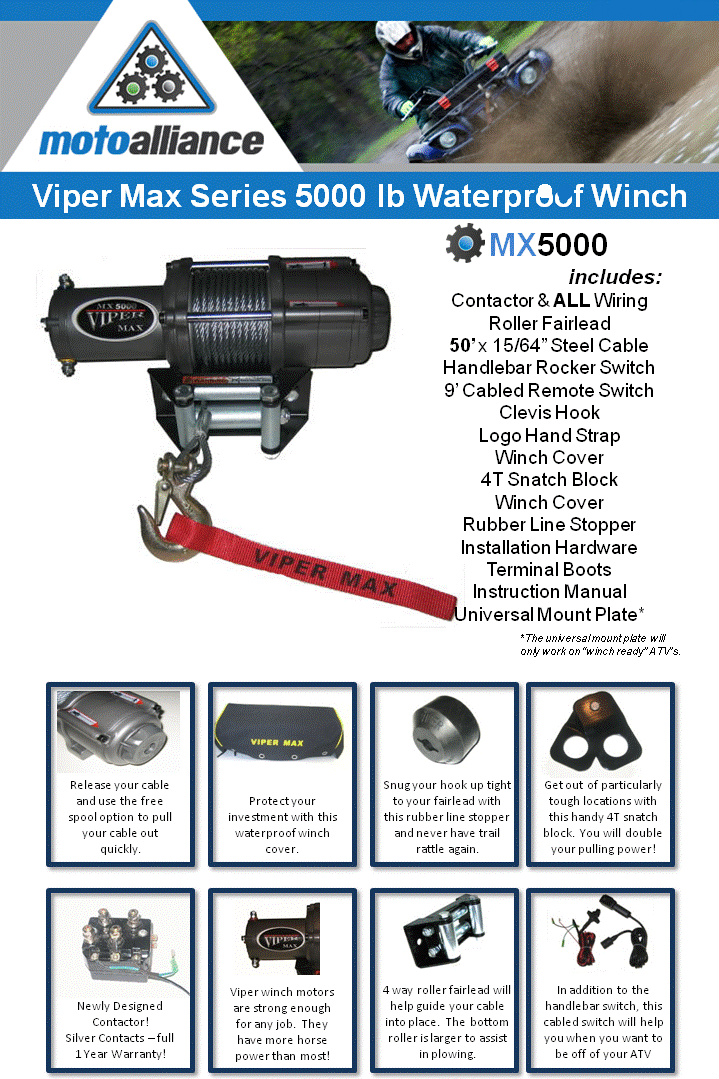 Viper MX5000 Winch